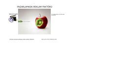 PAZARLAMADA REKLAM FAKTÖRÜ