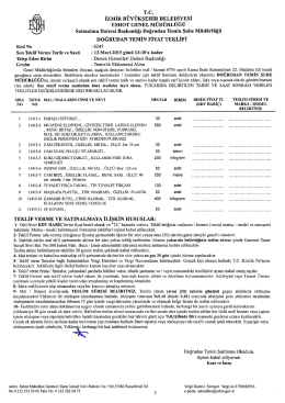EF. ESHOT GENEL MÜDÜRLÜĞÜ
