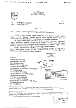 UŞAK VALİLİĞİ - Uşak İl Sağlık M&uuml;d&uuml;rl&uuml;ğ&uuml;