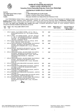 6252 Mercedes Otob&uuml;sler İ&ccedil;in Muhtelif Reviz&ouml;r Malzemesi