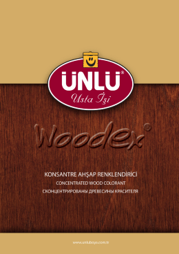 Woodex Konsantre Ahşap Renklendirici Katalog İndir