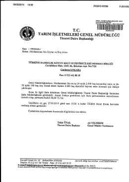 TİGEM üst yazısı için Tıklayınız - Türkiye Damızlık Koyun Keçi