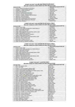 22.03.2015 a&ccedil;ık&ouml;ğretim ortaokulu sınavı bina sınav sorumlusu