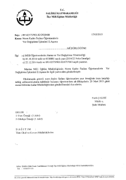 T.c. sALİHLi KAYMAKAMLIĞI İıçeMüıiEğiüıü Müdürlüğü