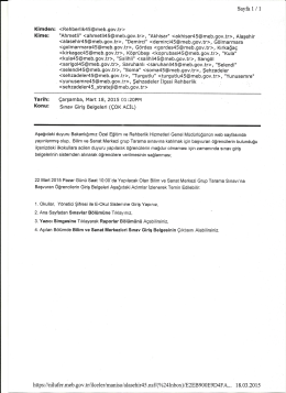 E-Posta i&ccedil;in tıklayınız