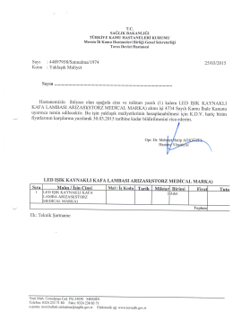 led ışık kaynaklı kafa lambası arızası(storz medical marka