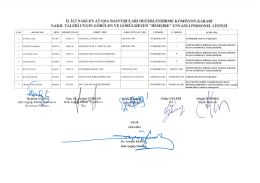 il içi naklen atama başvuruları değerlendirme komisyon kararı