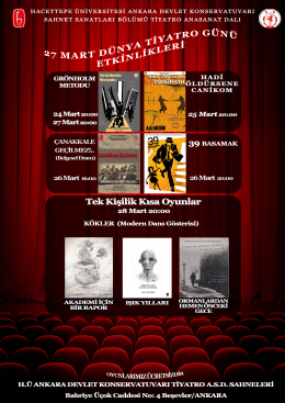 Afiş - Hacettepe &Uuml;niversitesi