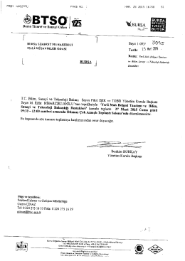 BTSO: Seminer - Bursa SMMM Odası