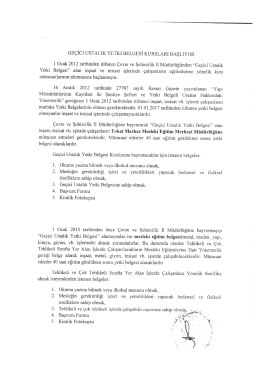 Detaylı bilg ve Kurs Başvuru Formunu indirmek için bağlantıyı