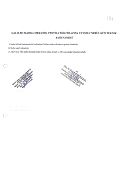 teknik şartname 4 - Tarsus Devlet Hastanesi