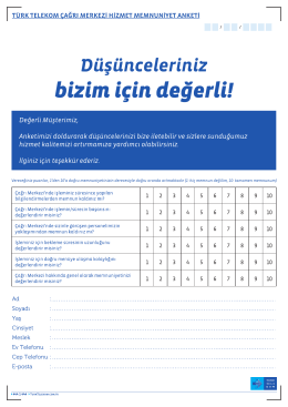 TT hizmet memnuniyet AF2510