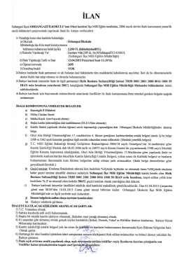 sultangazi orhangazi ilkokulu kantin ihale ilanı