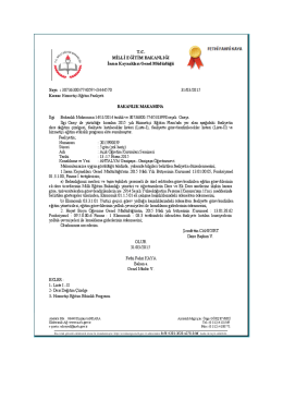 Onay İçin Tıklayınız - Milli Eğitim Bakanlığı