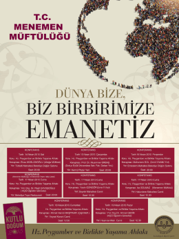 2015 yılı kutlu duğum haftası programı