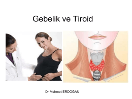Gebelik ve tiroid hastalıkları - Doç. Dr. Mehmet