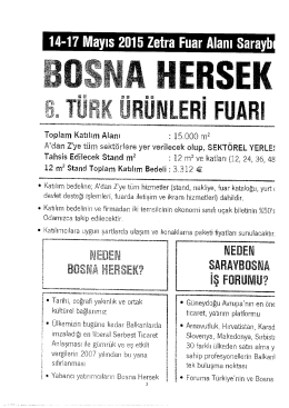 Yazı ve Katılım Formu (2 sayfa)