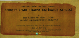 Anadolu Karikatürcüler Derneği Sergisi 07.04.2015 tarihinde