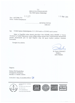 Yardım Kampanyası 10.04.2015 10:33