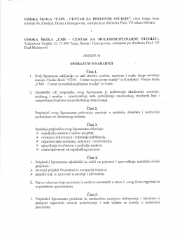 VISOKA ŠKOLA "CEPS — CENTAR ZA POSLOVNE STUDIJE"
