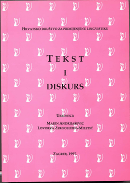 Tekst i diskurs