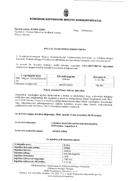 Kisbér 2310-1 hrsz - Kormanyhivatal.hu