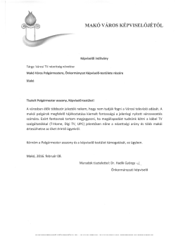 Dr. Hadik Gy&ouml;rgy k&eacute;pviselői ind&iacute;tv&aacute;nya