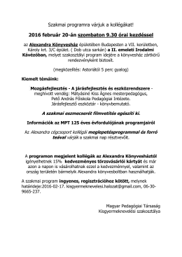 ide kattintva - Magyar Pedagógiai Társaság honlapja
