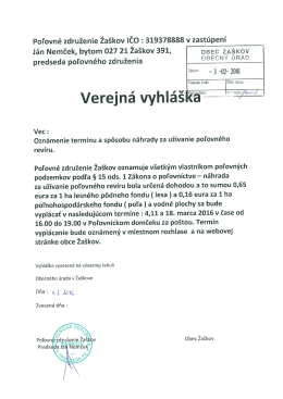 Verejná vyhláš