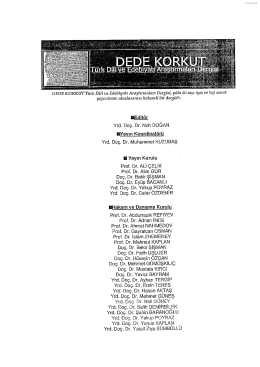 Yrd. Do&ccedil;. Dr. Nuh DOĞAN