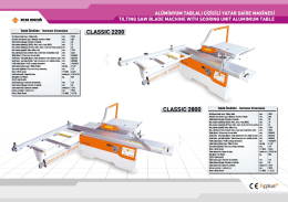 __ ALÜMİNYUM TABLALI ciziciLİ YATAR DAİRE MAKİNESİ »_._