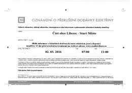 Dokument - Statutární město Liberec