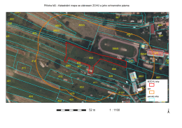 Příloha M2 - Katastrální mapa se zákresem ZCHÚ a jeho