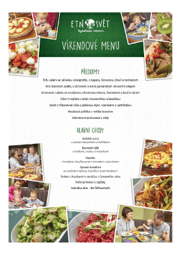 VlKENDOVĚ MENU