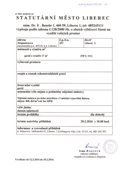 Dokument - Statut&aacute;rn&iacute; město Liberec