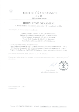 hromadn&eacute; uložen&iacute; p&iacute;semnost&iacute; a v&yacute;zev