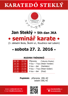 • seminář karate •