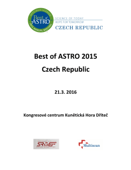 Best of ASTRO 2015 Czech Republic