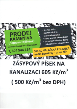 &scaron;těrky, p&iacute;sky - Francova Lhota