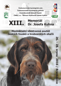 XIII. Memoriál Dr. Josefa Kuhna