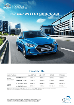 Cennik - Hyundai