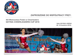 Mistrzostwa Polski Cheerleaders 2016 - oferta