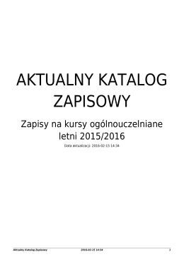 PDF - Aktualny Katalog Zapisowy