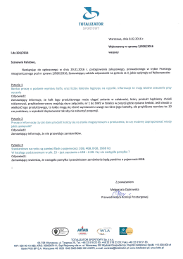 PDF - Totalizator Sportowy