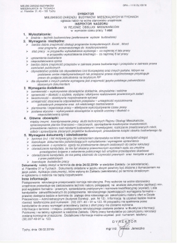 Inspektor Nadzoru w Rejonie Obsługi Mieszkańc&oacute;w