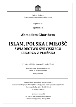 islam, polska i miłość - Towarzystwo Naukowe Płockie