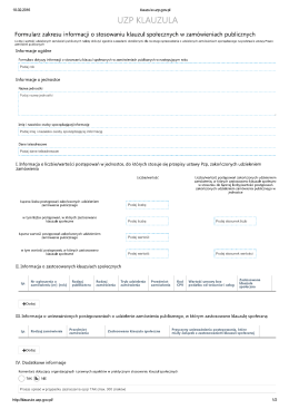 wzór - Urząd Zamówień Publicznych