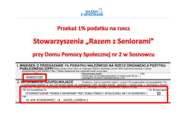 Stowarzyszenia &bdquo;Razem z Senioremi&rdquo;