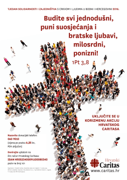 Plakat A3  - Hrvatski Caritas