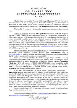 Letöltés PDF formátumban - Bolyai János Matematikai Társulat